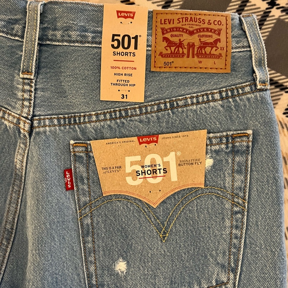 Levi’s 501 high rise shorts. - Picture 4 of 4